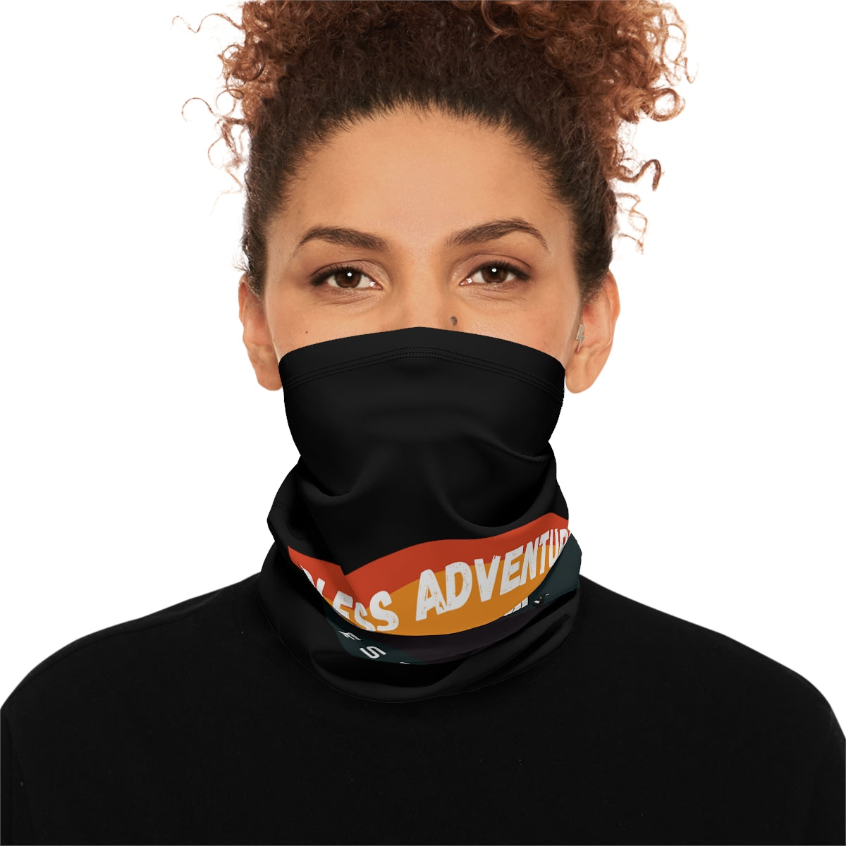 Winter Neck Gaiter With Drawstring