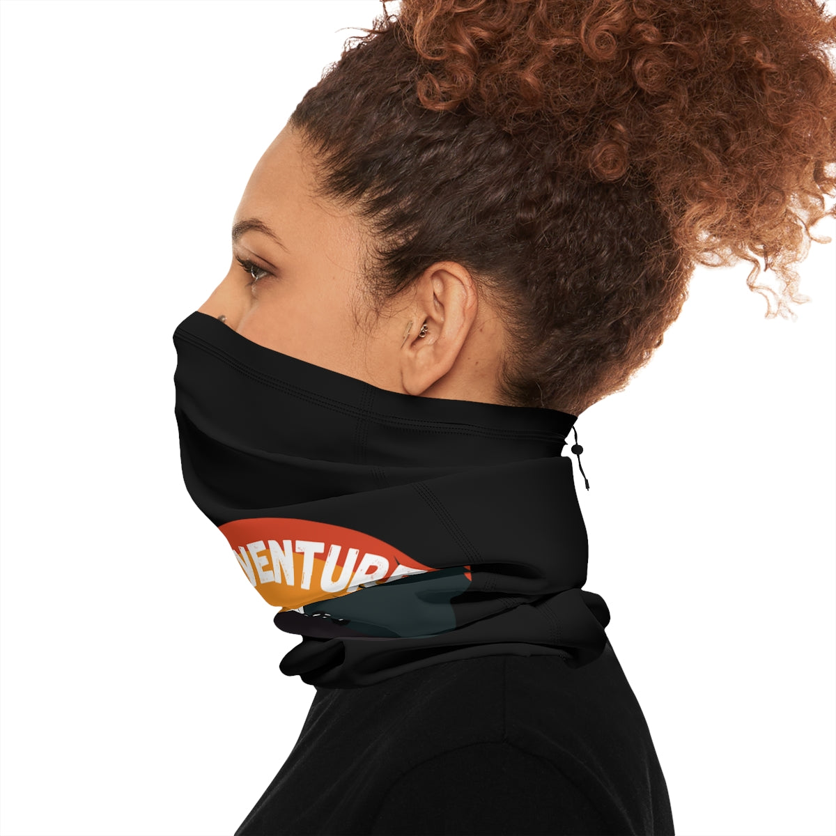 Winter Neck Gaiter With Drawstring